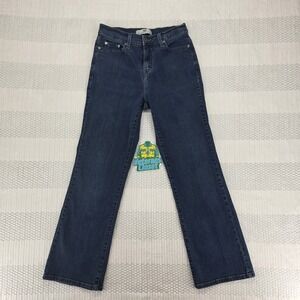 Levi's 512 Perfectly Slimming Bootcut Jeans Womens 28x28.5 Dark Wash EUC